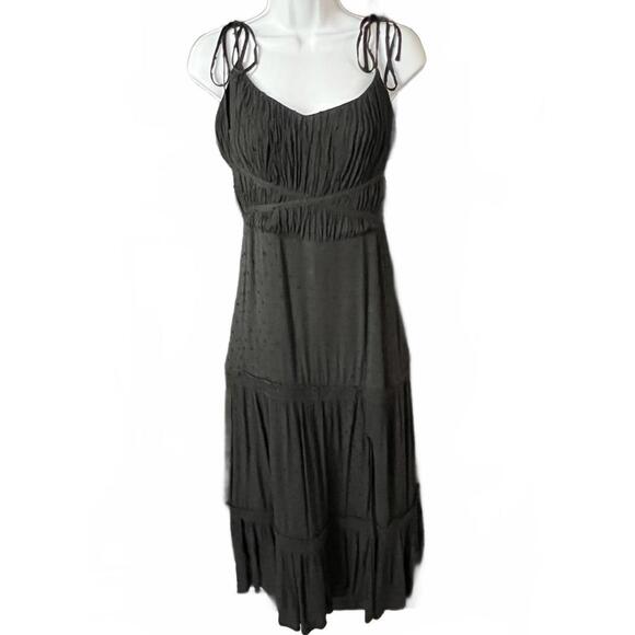 striped linen blend midi dress Arabella Linen Blend Dress-Pink, Rich Emerald Stripe
